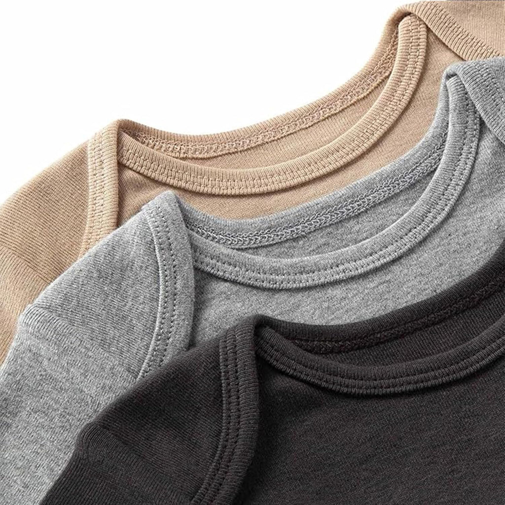 Organic Cotton Unisex Short Sleeve Bodysuits - Set of 3