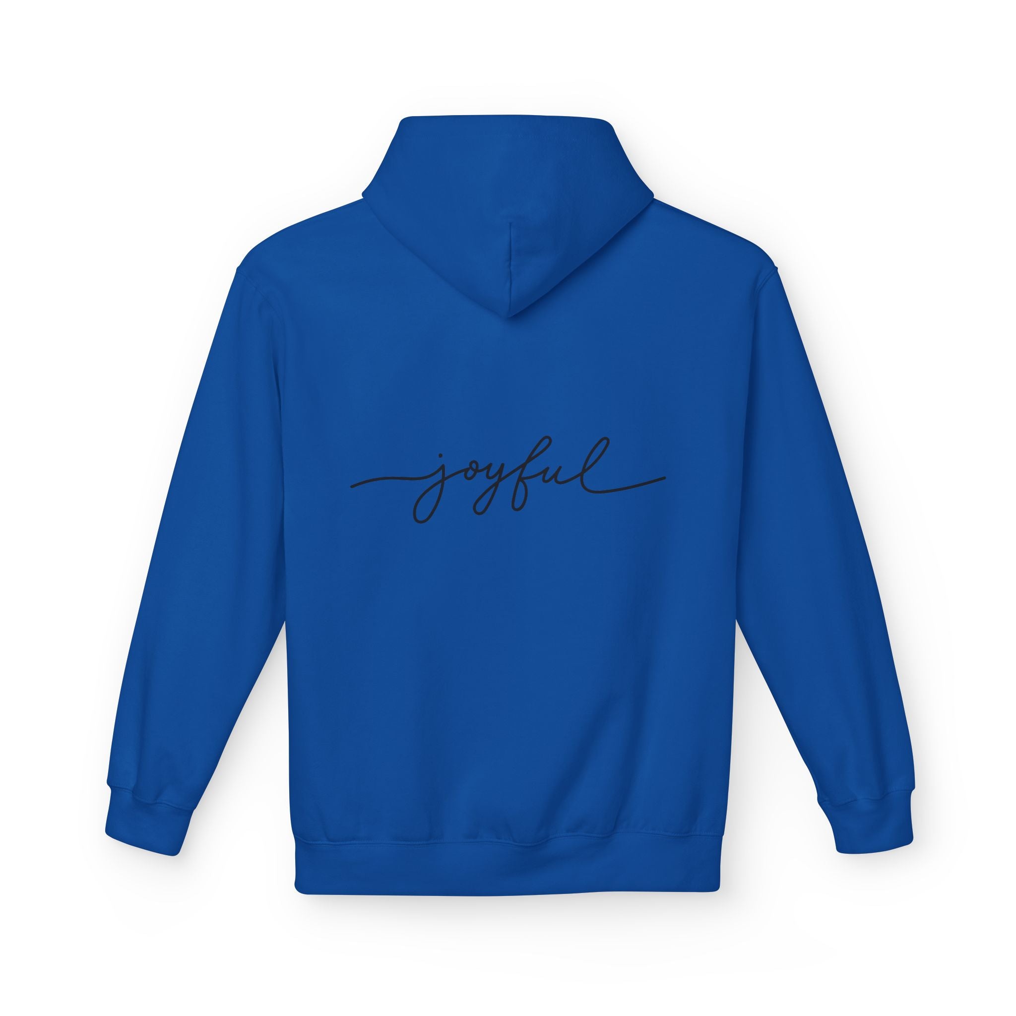 Merry & Bright Christmas Hoodie — Joyful Script Holiday Sweatshirt