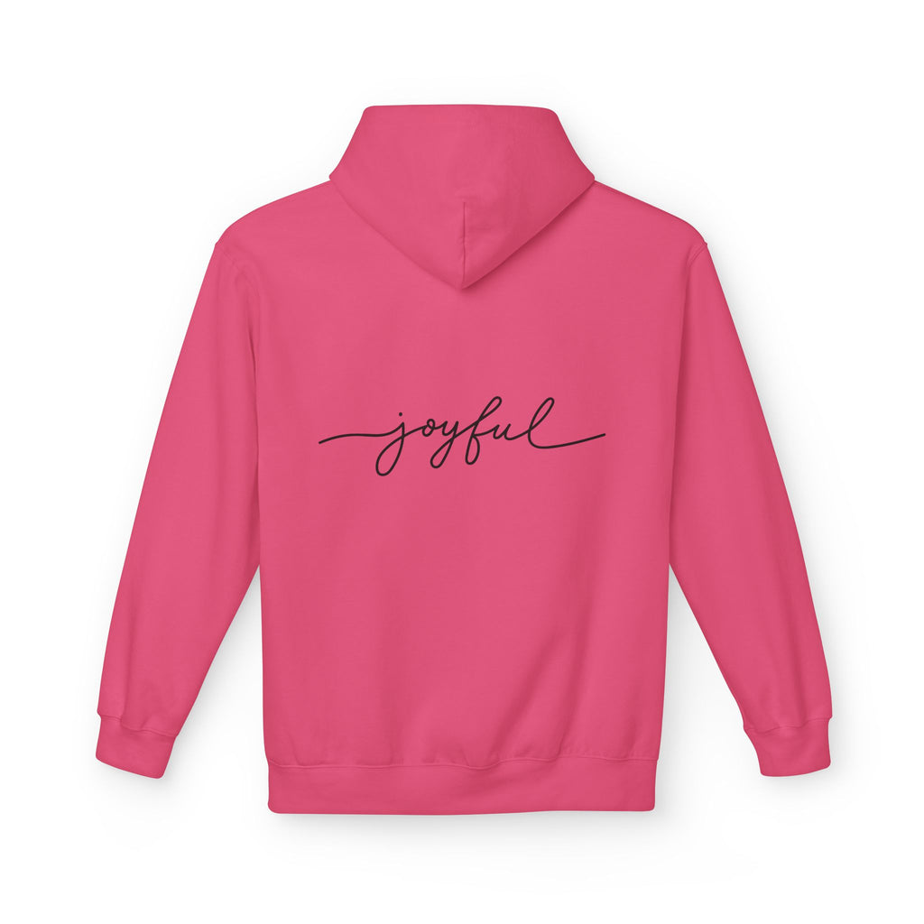 Merry & Bright Christmas Hoodie — Joyful Script Holiday Sweatshirt